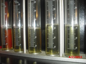 flow testing results before ultrasonic fuel injector cleaning service
